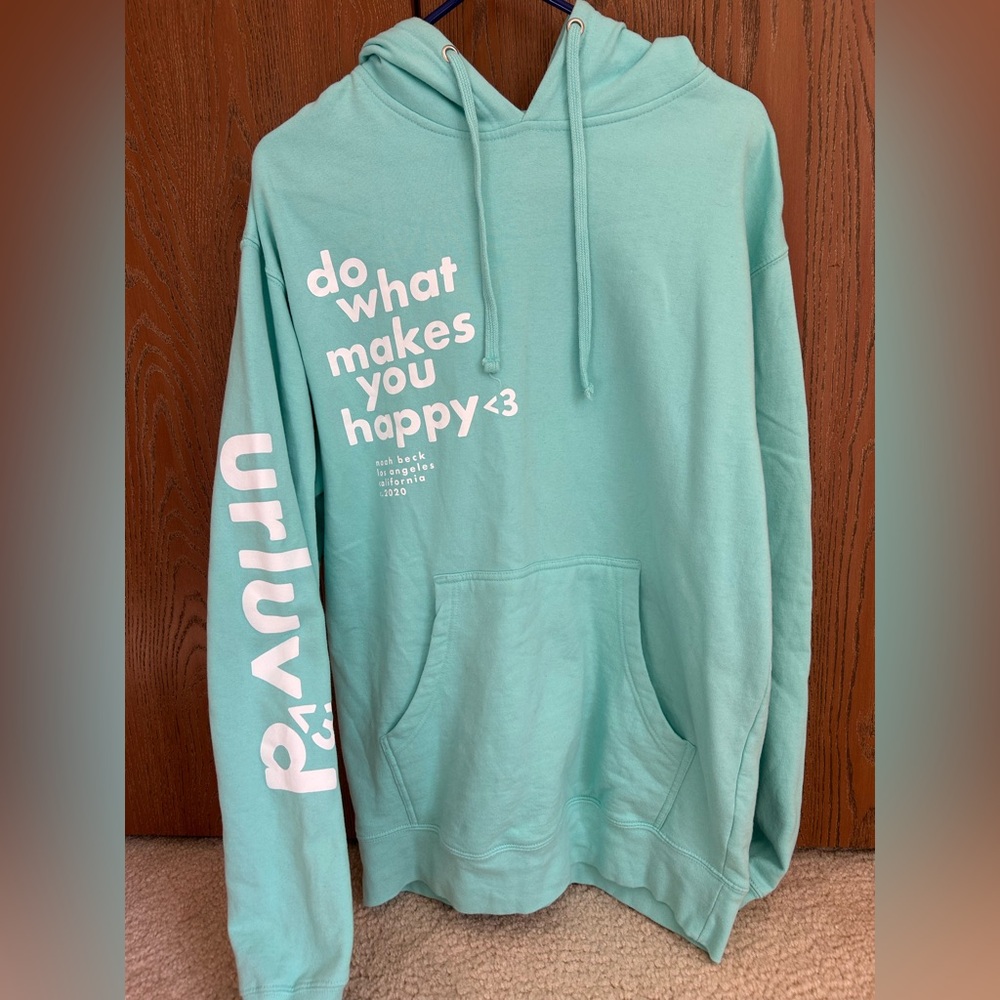 Mint Green Graphic Hoodie